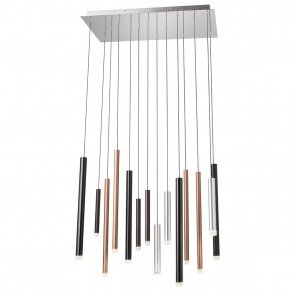 MADISON Sospensione Rettangolare 14 Luci 3000K 56W IP20